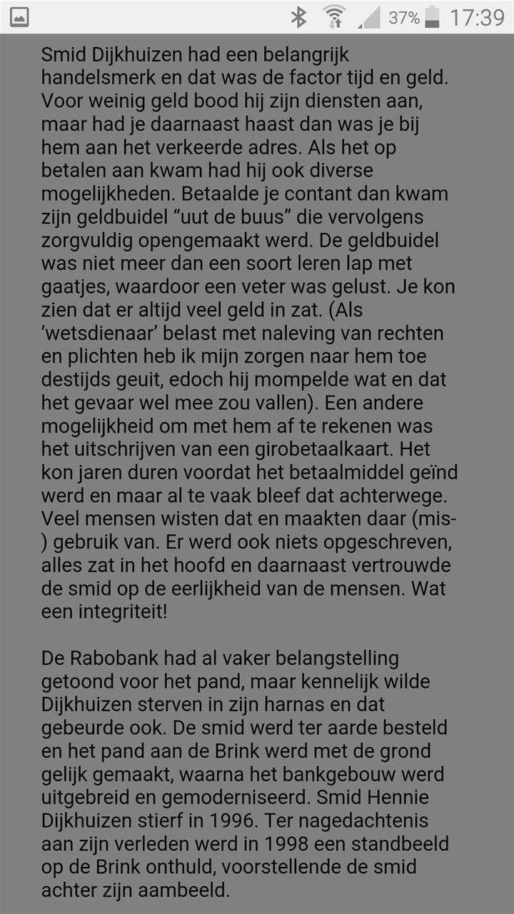Gieten, tekst Dick Scholing, nov. 2013