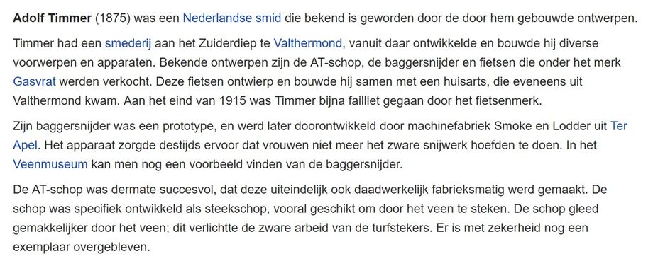 Valthermond, Adolf Timmer (bron Wikipedia)