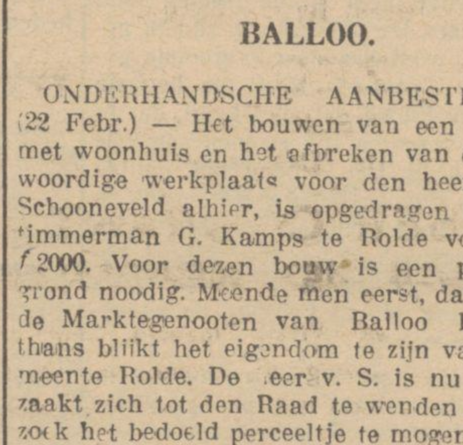 Ballo - C. van Schooneveld - 1929