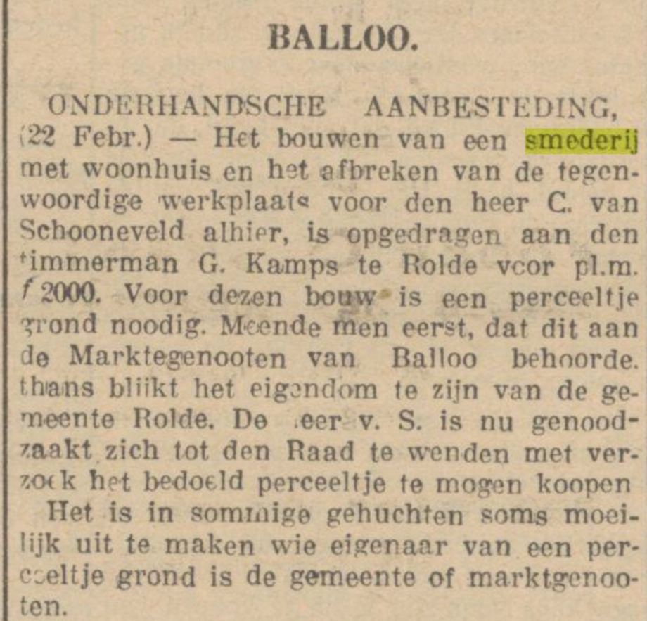Ballo - C. van Schooneveld - 1929