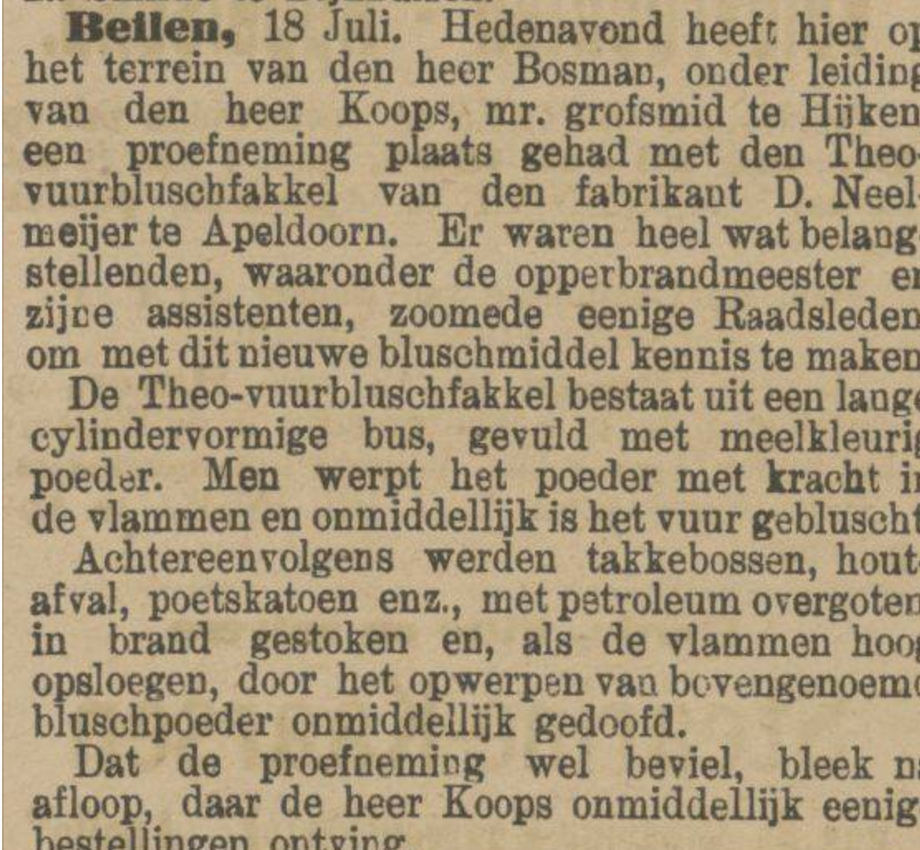 Hijken/Beilen - 1904 - meestersmid Jan Koops