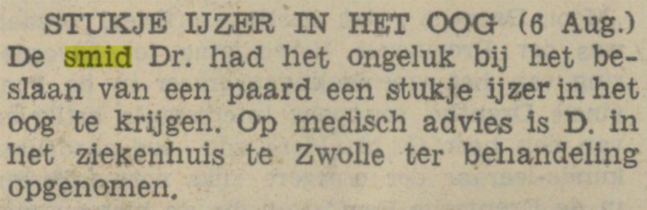 Zuidwolde, augustus 1935