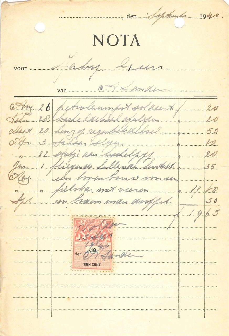 Exloo - Ab Sanders 1940 (met dank aan Jan Geerts)