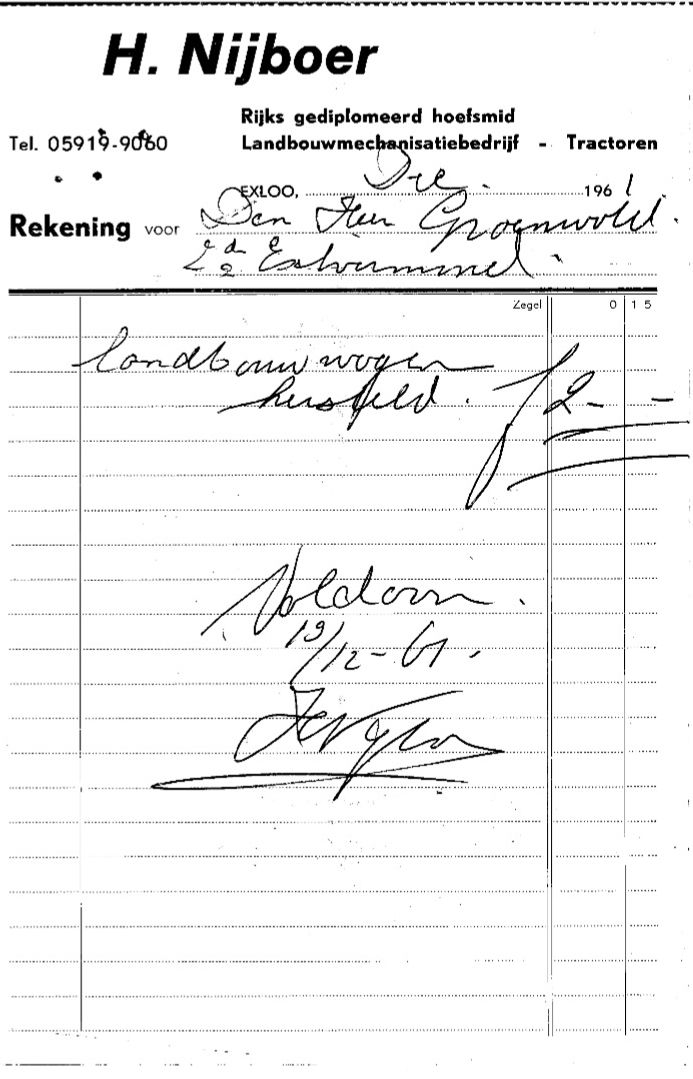 Exloo - Nijboer 1961 (met dank aan Jan Geerts)