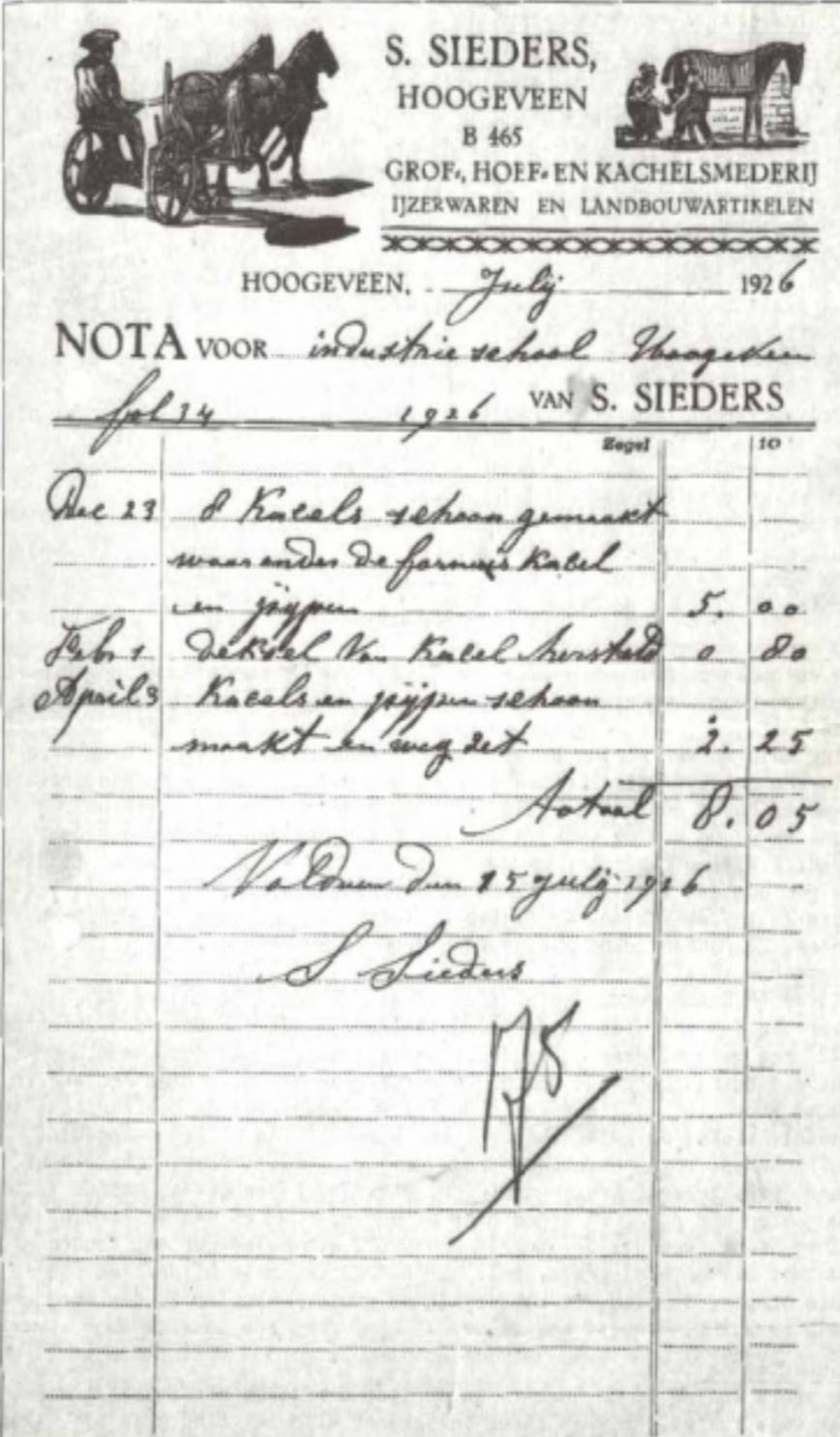 Hoogeveen - Sieders 1926