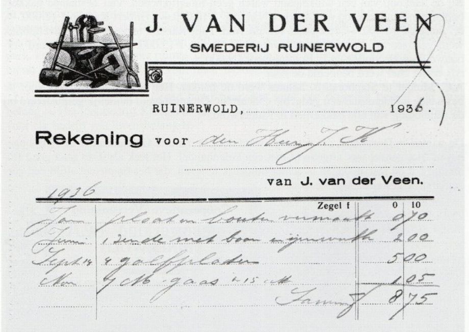 Ruinerwold - J. van der Veen 1936