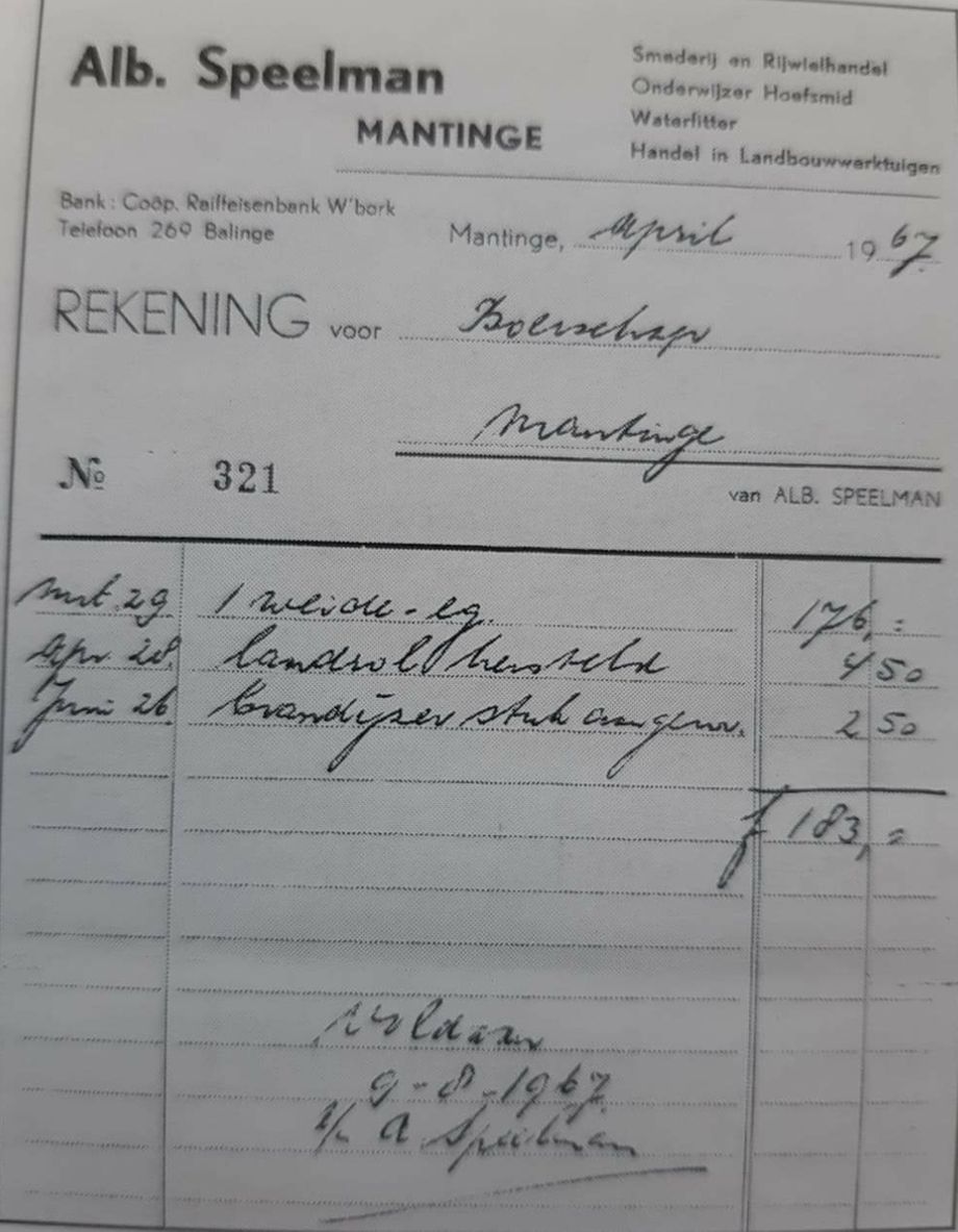 Mantinge - Alb. Speelman 1967