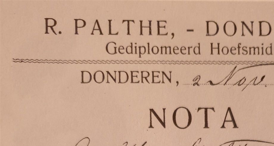 Donderen - Palthe - 1911